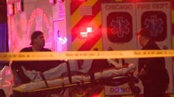 A Chicago ambulance colided with a police car late Saturday while both units were responding to a fatal shooting on the city&apos;s West Side.