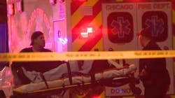 A Chicago ambulance colided with a police car late Saturday while both units were responding to a fatal shooting on the city's West Side. A Chicago ambulance colided with a police car late Saturday while both units were responding to a fatal shooting on the city's West Side.