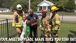 Firefighters from three North Carolina teamed up to create a fire safety video for the UL Firefighter Safety Research Institute&apos;s Close Before You Doze contest.