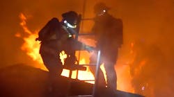 Houston firefighters battled a massive blaze at a house Monday night. Houston firefighters battled a massive blaze at a house Monday night.