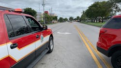 A Lauderhill, FL, fire station was evacuated after a woman unknowingly brought a bucket filled with bomb-making materials there Tuesday.