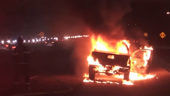 Sacramento Car Fire (ca)