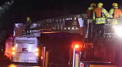 San Antonio firefighters rescued eight passengers from a bus stuck in high water Thursday.