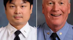 FDNY Lt. Raymond Wang (left) and EMT Liam Glinane.