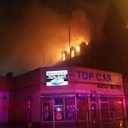 Firefighters battled a three-alarm fire that broke out late Thursday at a historoic mansion in Newark, NJ. Firefighters battled a three-alarm fire that broke out late Thursday at a historoic mansion in Newark, NJ.