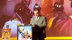 Retired FDNY Battalion Chief John Salka makes remarks after being inducted into Firehouse's Hall of Fame. Retired FDNY Battalion Chief John Salka makes remarks after being inducted into Firehouse's Hall of Fame.