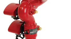 The BrushHawk has a swing radius of 6.9 inches and a stow height of 11.2 inches and is designed for limited bumper space on brush apparatus.