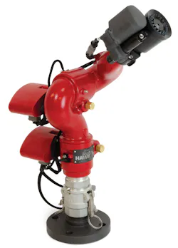 The BrushHawk has a swing radius of 6.9 inches and a stow height of 11.2 inches and is designed for limited bumper space on brush apparatus. The BrushHawk has a swing radius of 6.9 inches and a stow height of 11.2 inches and is designed for limited bumper space on brush apparatus.