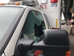 Six FDNY ambulances were vandalized Saturday at a Bronx fire station.