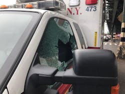 Six FDNY ambulances were vandalized Saturday at a Bronx fire station. Six FDNY ambulances were vandalized Saturday at a Bronx fire station.