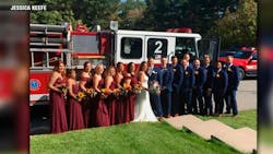 Firefighter Wedding