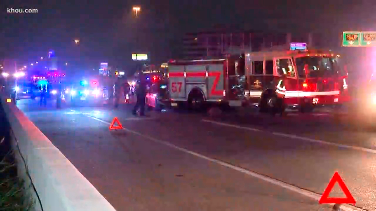 Suspected Drunk Driver Slams into Houston, TX, Fire Truck Blocking