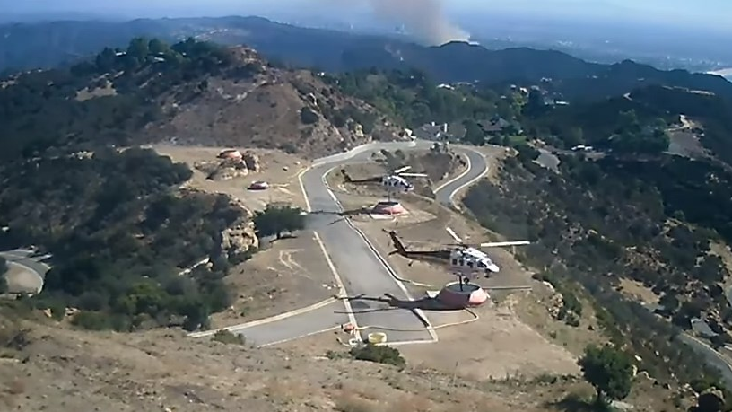 The 69 Bravo heliport allows Los Angeles County Fire Department helicopters to quickly refill water while battling wildfires.
