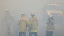 A thousand firefighters have been battling more than 100 fires raging along the Australian east coast this month. A thousand firefighters have been battling more than 100 fires raging along the Australian east coast this month.