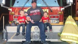 Union Grove, WI, firefighter Brian Serdynski. Union Grove, WI, firefighter Brian Serdynski.