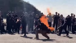 Dozens of aspiring TV and movie set fire safety officers recently attended CAL FIRE's annual, three-day training program. Dozens of aspiring TV and movie set fire safety officers recently attended CAL FIRE's annual, three-day training program.