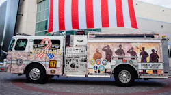 A newly designed Orange County, FL, fire apparatus is now adorned to honor U.S. veterans.