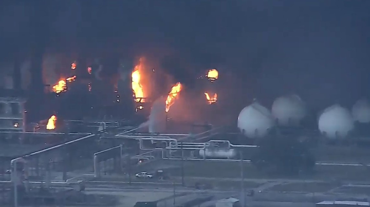 A massive explosion at a chemical plant in Port Neches, TX, injured at least three people and caused evacuations around the area early Wednesday.