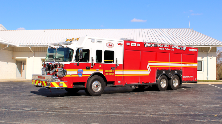 Hurffville Nj Fire Company New Fire Truck Delivery Firefighters