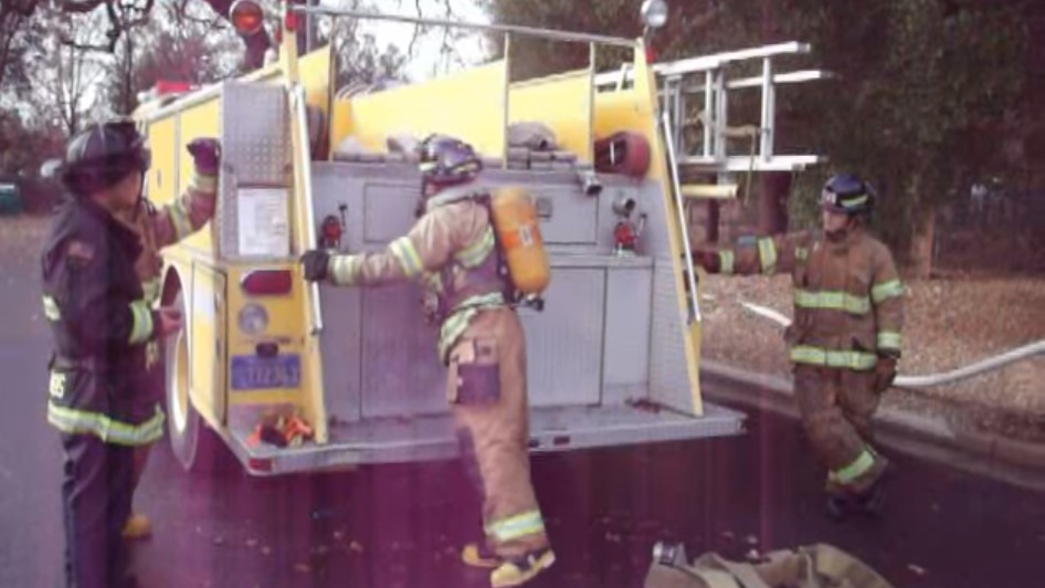 One of the drills that makes up the Firefighter 1 Academy in the Santa Rosa Junior College Fire Tech Program.