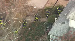 Eight FDNY firefighters were injured battling a house blaze early Thursday.