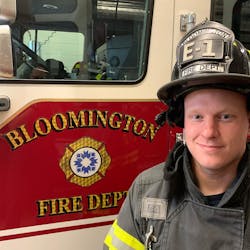 Bloomington, IN, firefighter Gregory Bare.