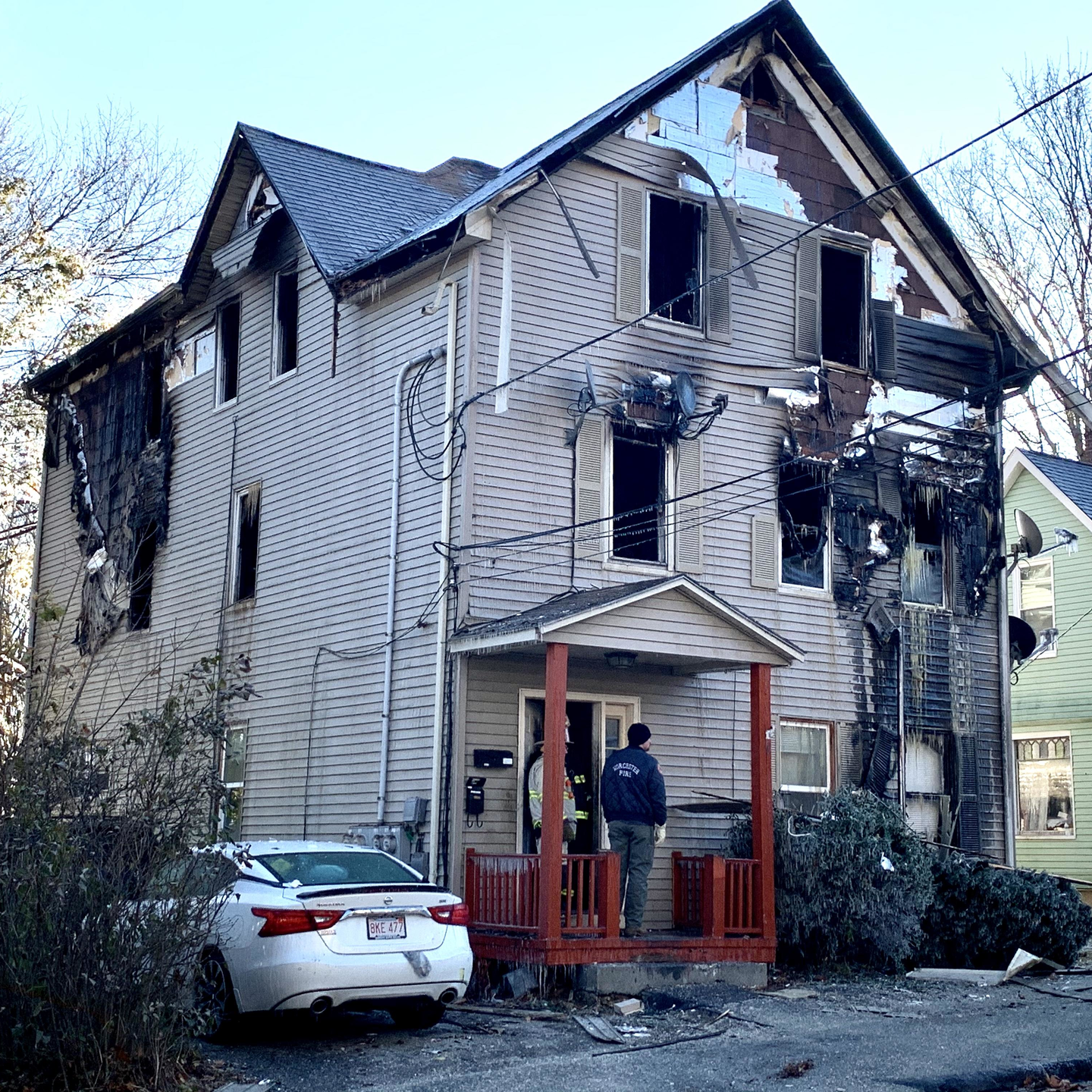 Investigators continue to look into the four-alarm fire that broke out in a three-decker and claimed the life of Worcester, MA, Lt. Jason Menard.