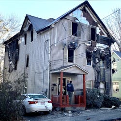Investigators continue to look into the four-alarm fire that broke out in a three-decker and claimed the life of Worcester, MA, Lt. Jason Menard. Investigators continue to look into the four-alarm fire that broke out in a three-decker and claimed the life of Worcester, MA, Lt. Jason Menard.