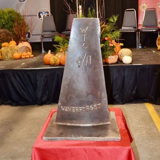 A piece of the World Trade Center that will be displayed in front of Central Fire Station in Londonderry, NH.