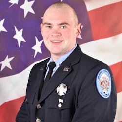 Manchester firefighter Brent Hahn. Manchester firefighter Brent Hahn.