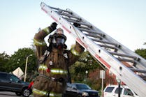 Raising, extending and climbing a 24-foot ground ladder could be an element of a basic course that a fire department puts together to assess members. Front squats, clean and presses, and dumbbell presses can be used to improve performance of this maneuver.