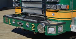 The Winchester, VA, Fire Rescue Department utilized the front bumper to mount a 16,500 lb. winch and two New York roof hooks. The Winchester, VA, Fire Rescue Department utilized the front bumper to mount a 16,500 lb. winch and two New York roof hooks.