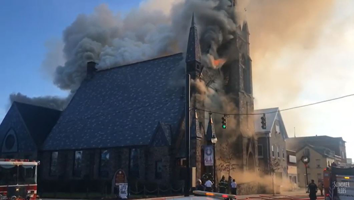 Milton Church Fire