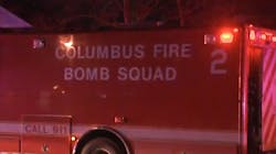 Columbus, OH, crews evacuated a neighborhood Thursday following a 9-1-1 call about a possible 'nuclear device.' Columbus, OH, crews evacuated a neighborhood Thursday following a 9-1-1 call about a possible 'nuclear device.'