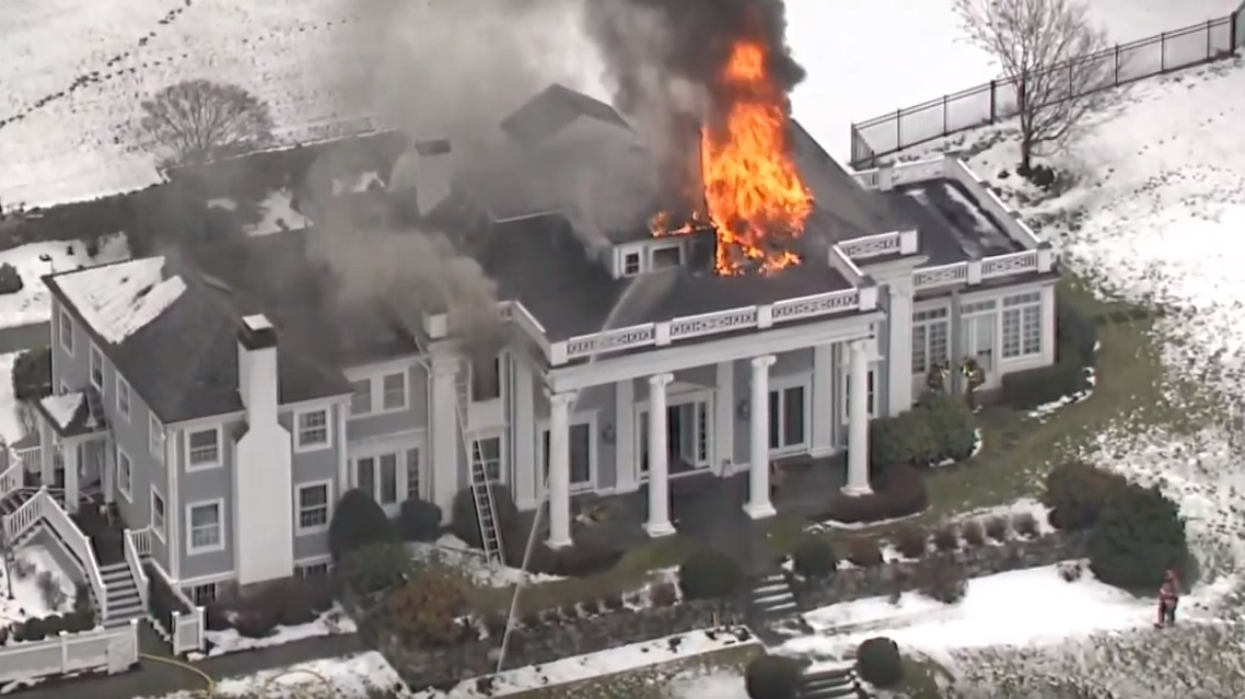 Concord, MA, firefighters, as well as multiple area fire departments, battled a massive mansion blaze Friday.