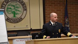 Ann Arbor, MI, Fire Chief Mike Kennedy. Ann Arbor, MI, Fire Chief Mike Kennedy.