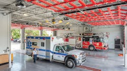 Naples, FL, Fire Station 1 with fans and direct capture. Naples, FL, Fire Station 1 with fans and direct capture.
