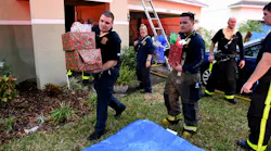 Polk County, FL, firefighters were able to save a family's Christmas tree and gifts from a house fire in Mulberry on Saturday.