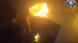 San Bernardino Co House Fire Video (ca)