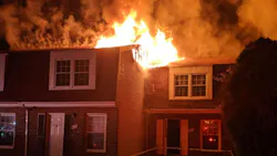 More than 45 firefighters from Anne Arundel County, MD, and other departments battled a blaze that broke out at a group of townhouses in Severn early Friday. More than 45 firefighters from Anne Arundel County, MD, and other departments battled a blaze that broke out at a group of townhouses in Severn early Friday.
