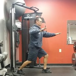 Cable chest press