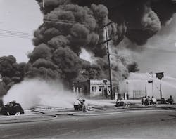 Unfortunately, the crafting of laws and regulations that govern the safe transportation, storage and use of hazardous materials almost always is reactive. Only as a result of the fire and explosion of above-ground gasoline tanks at a service station in Kansas City, KS, in 1959 was a regulation change to require gasoline storage tanks at service stations that are frequented by the public to be placed underground.