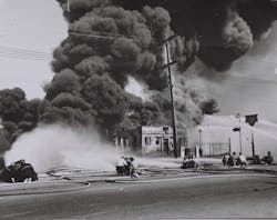 Unfortunately, the crafting of laws and regulations that govern the safe transportation, storage and use of hazardous materials almost always is reactive. Only as a result of the fire and explosion of above-ground gasoline tanks at a service station in Kansas City, KS, in 1959 was a regulation change to require gasoline storage tanks at service stations that are frequented by the public to be placed underground. Unfortunately, the crafting of laws and regulations that govern the safe transportation, storage and use of hazardous materials almost always is reactive. Only as a result of the fire and explosion of above-ground gasoline tanks at a service station in Kansas City, KS, in 1959 was a regulation change to require gasoline storage tanks at service stations that are frequented by the public to be placed underground.