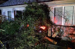 Gresham firefighters responded after a car crashed into an apartment building Saturday morning. Gresham firefighters responded after a car crashed into an apartment building Saturday morning.