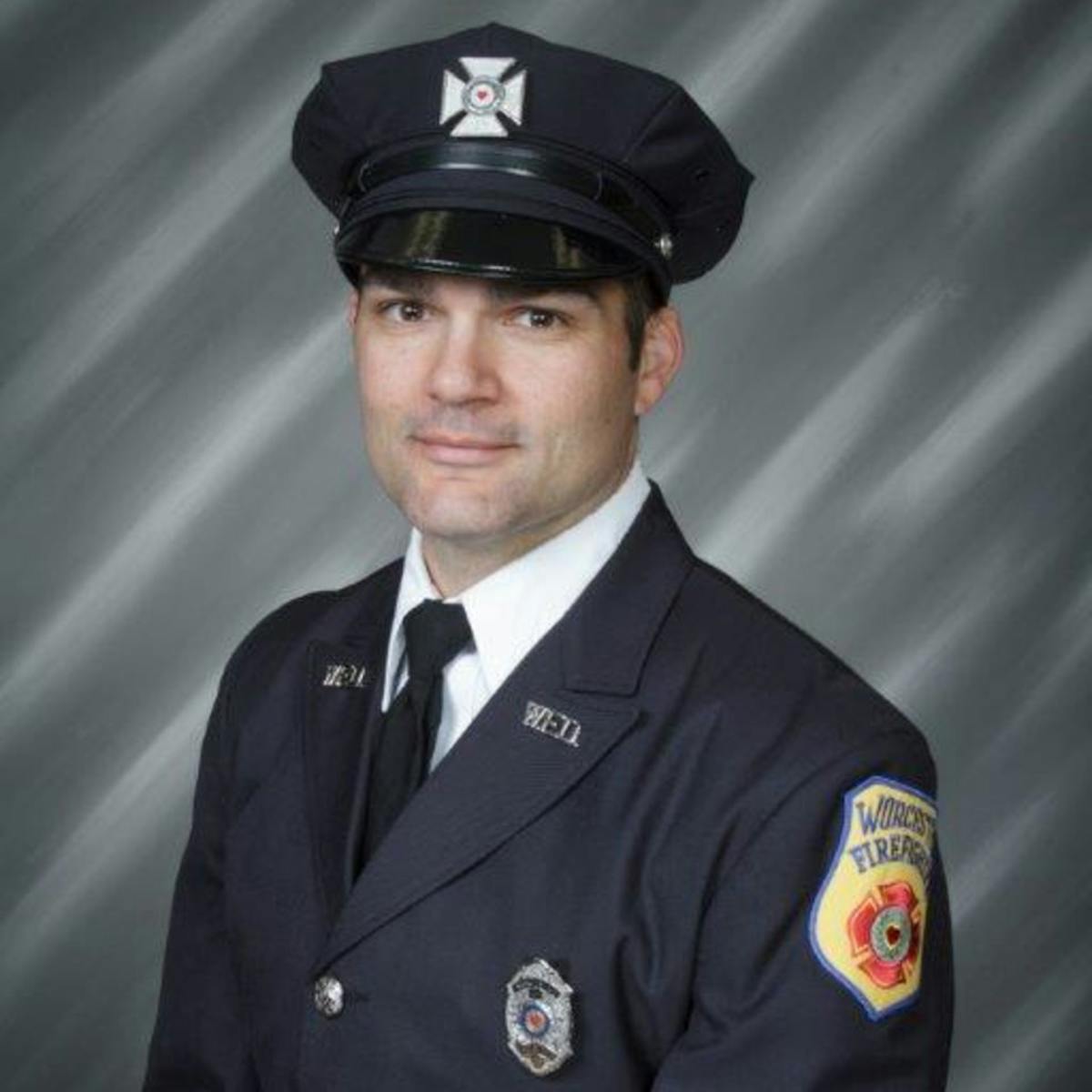 Worcester Fire Lt. Jason Menard, who died in the line of duty in November 2019.