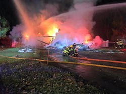 Firefighters from Union Hill responded to a working fire in Ontario, NY, on Dec. 26.