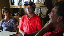 Daniel Lyon Jr., a U.S. Forest Service firefighter badly burned in the 2015 Twisp River, WA. Daniel Lyon Jr., a U.S. Forest Service firefighter badly burned in the 2015 Twisp River, WA.