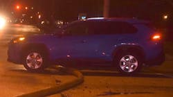 A motorist was ticketed and ordered to wait until Indianapolis firefighters were finished working after parking over a hose in use at an active fire scene this weekend. A motorist was ticketed and ordered to wait until Indianapolis firefighters were finished working after parking over a hose in use at an active fire scene this weekend.