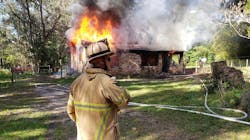 Marion County, FL, firefighters battled a fatal two-alarm house fire in Citra on Monday. Marion County, FL, firefighters battled a fatal two-alarm house fire in Citra on Monday.