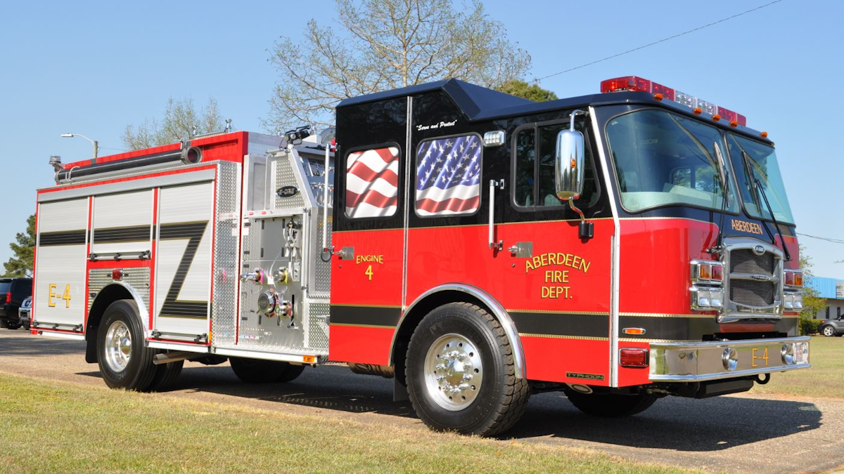 Aberdeen MS Volunteer Fire Department New Fire Truck Delivery Firehouse